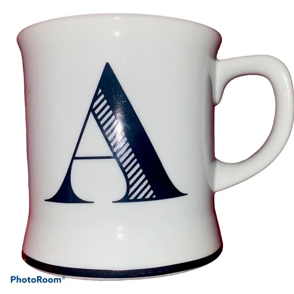 Anthropologie monogram  A coffee mug